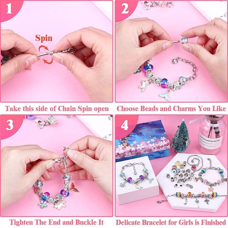 T-15 112 In 1 Handmade Colorful Crystal Children DIY Bracelet Reluova