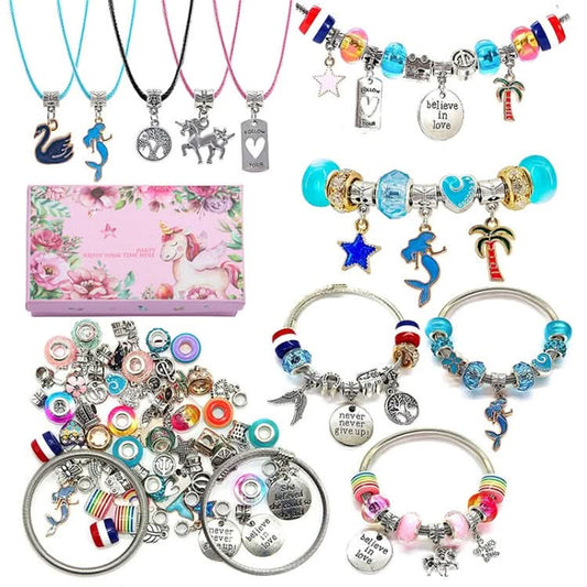 T-11 71 In 1 Colorful Crystal Cartoon DIY Jewelry Children Bracelet Reluova