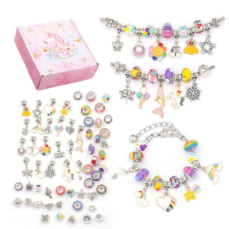 TZ-05 63 In 1 Colorful Crystal Cartoon DIY Jewelry Children Bracelet Reluova