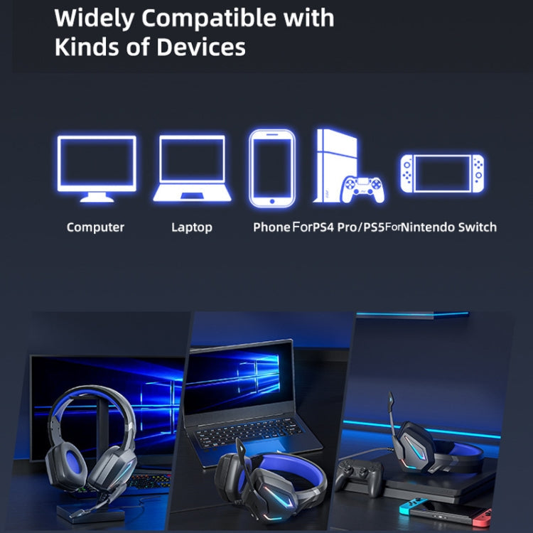 Soyto SY-G20 RGB Dual Streamer Gaming Computer Headset, Style: My Store