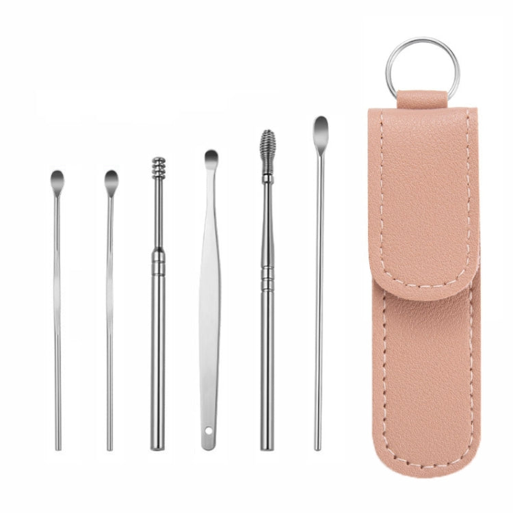 6 In 1 Stainless Steel Spring Spiral Portable Ear Pick-Reluova