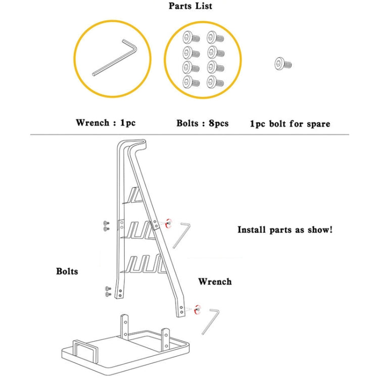 Universal Vacuum Cleaner Floor Non-Punch Storage Bracket For Dyson