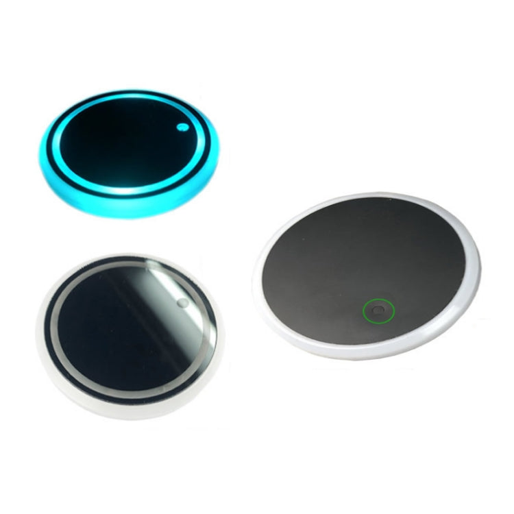 1 Pair 68mm LED Smart Light-Emitting Coaster Light Car Cup Slot Atmosphere Light