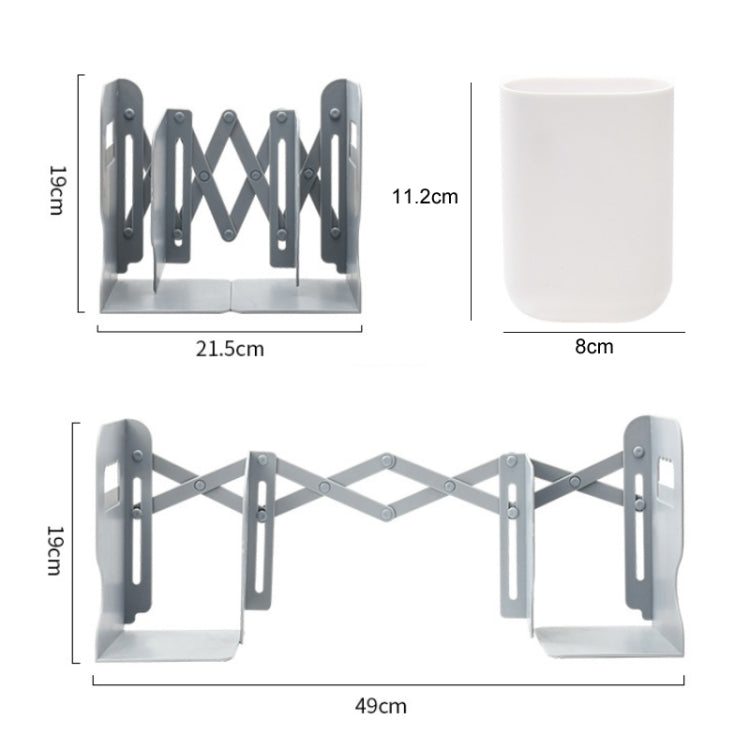 Desktop Folding And Retractable Book Storage Stand My Store