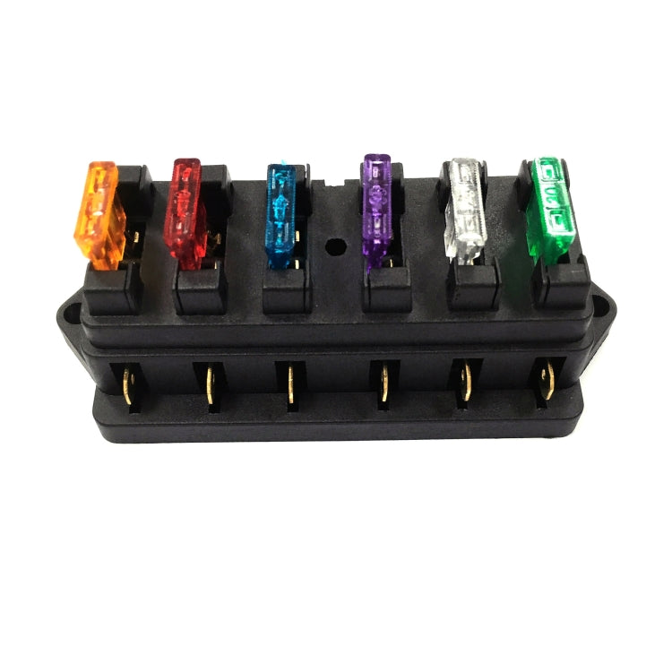 F458-Z Direct 6-Way Fuse Holder Car DC Modification Insurance Box