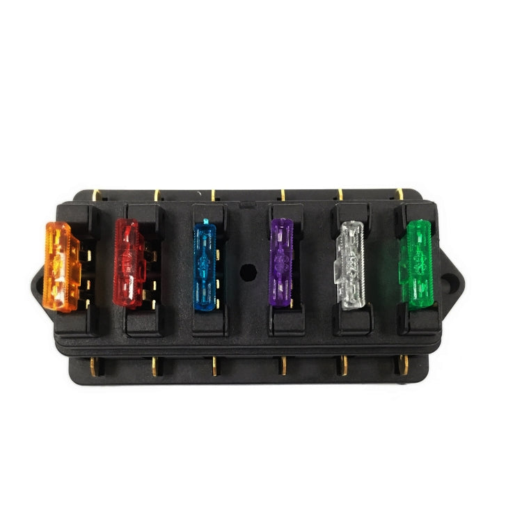 F458-Z Direct 6-Way Fuse Holder Car DC Modification Insurance Box