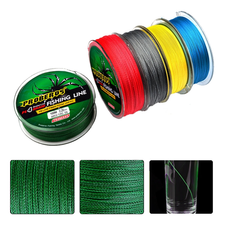 2 PCS PROBEROS 4 Edited 100M Strong Horse Fish Line, Series 2