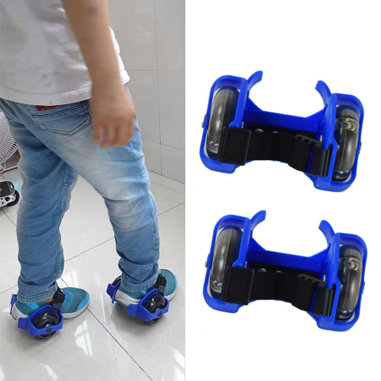 1 Pair Children Roller Skates Accessories Adjustable Three-color Luminous Wheel