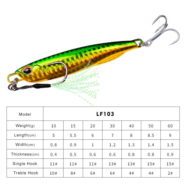 PROBEROS LF103 Simulation Metal Sea Fishing Bait, Series 1