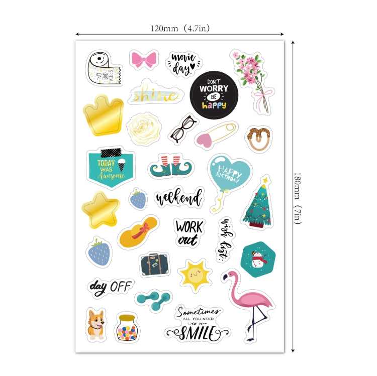 Business Theme Hot Stamping Plan Sticker Note Post