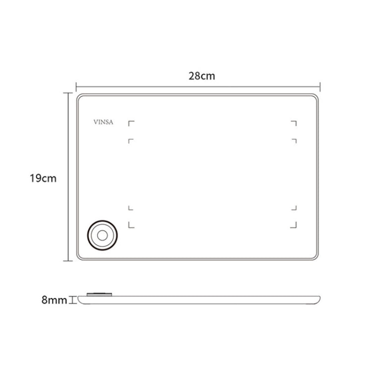 VINSA T608 Can Connected To Mobile Phone Hand-Painted Board, Style: