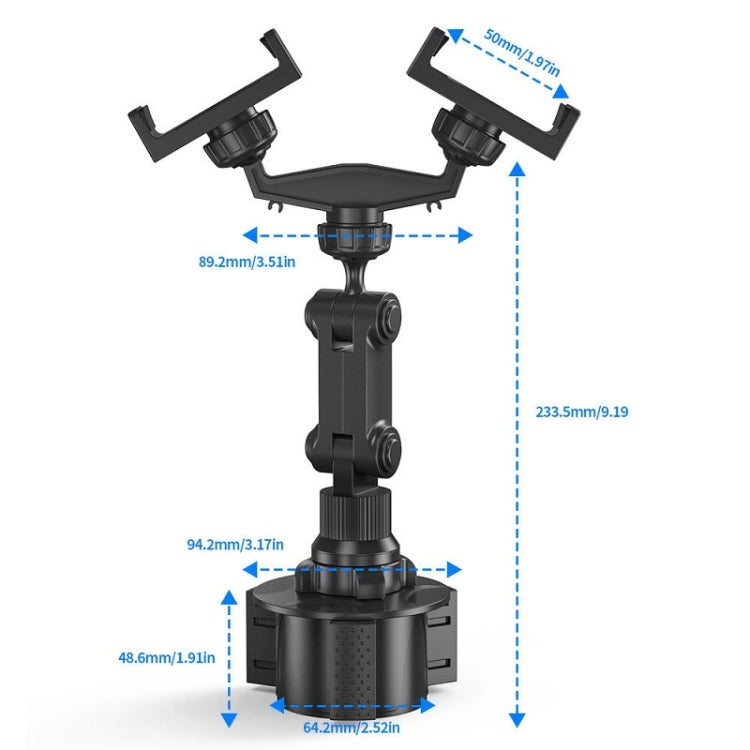 Double Chuck Rotary Multifunctional Cup Holder Mobile Phone Holder ÎҵÄÉ̵ê