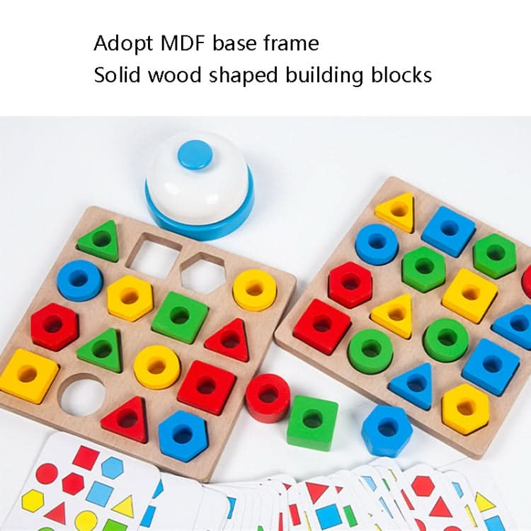 Geometric Figures Matching Blocks Children Puzzle Toy Reluova