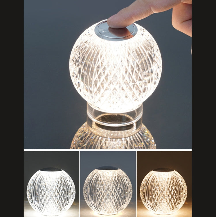 Crystal Ball Small Table Lamp USB Acrylic Night Light My Store