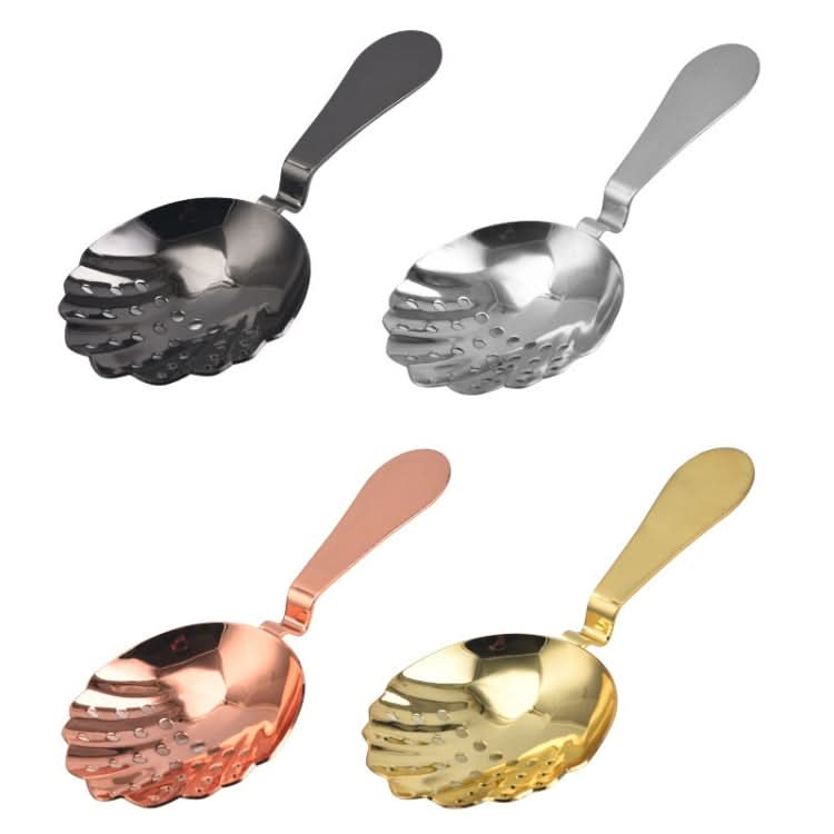 Seashell Shape Stainless Steel Strainer Cocktail Ice Filter