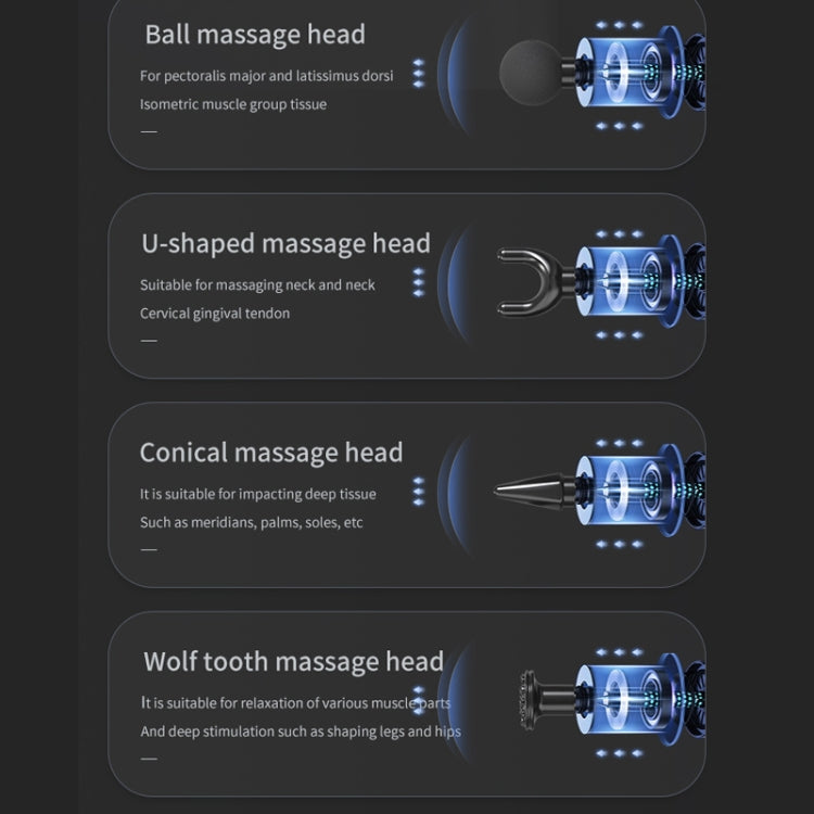 HB-008  Triangular Electric Fascia Gun Body Massage Gun Reluova