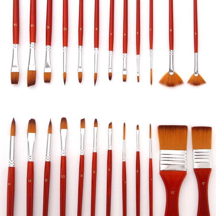 24 PCS/Set Canvas Bag Nylon Wool Gouache Brush Set My Store