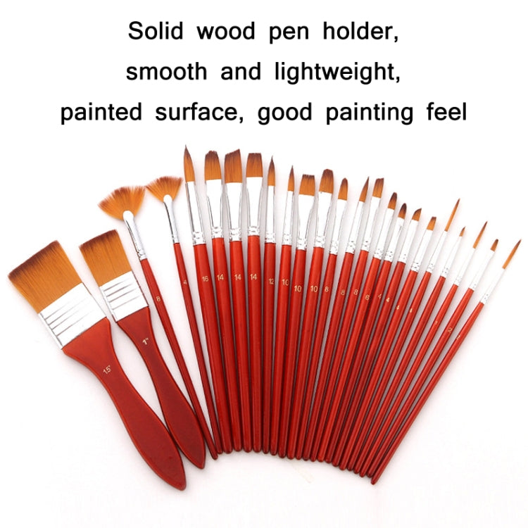 24 PCS/Set Canvas Bag Nylon Wool Gouache Brush Set My Store