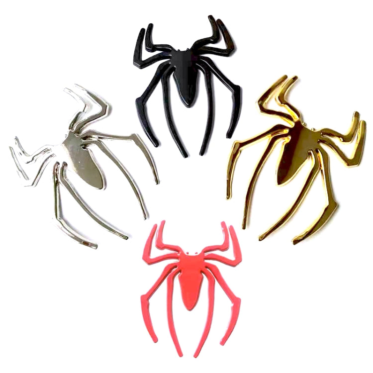 10 PCS Metal Three-Dimensional Spider Car Sticker, Color Random Delivery