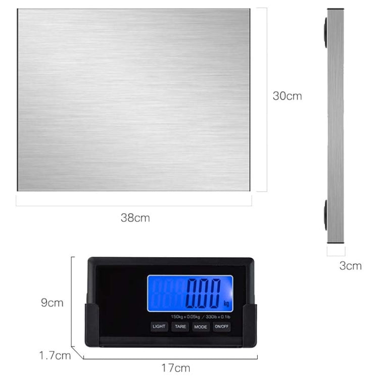 Wireless Transmission Split Scale Electronic Scale Portable Express Scale Animal Scale,CN Plug