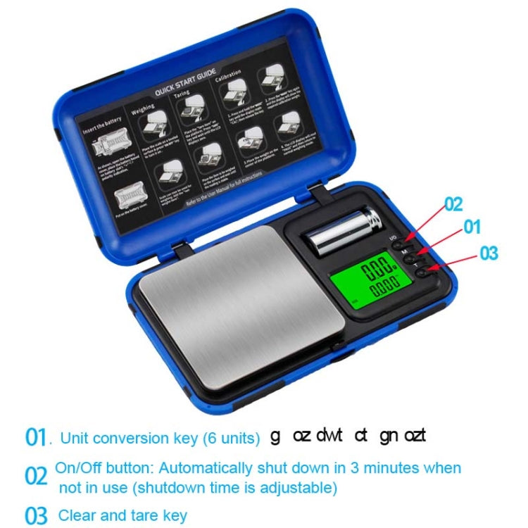 Two-color Portable Pocket Scale with Weight Baking My Store