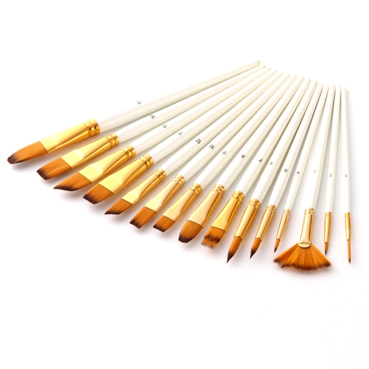 15 PCS/Set Oil Painting Pen Set + Tarpaulin Bag With Spatula Sponge