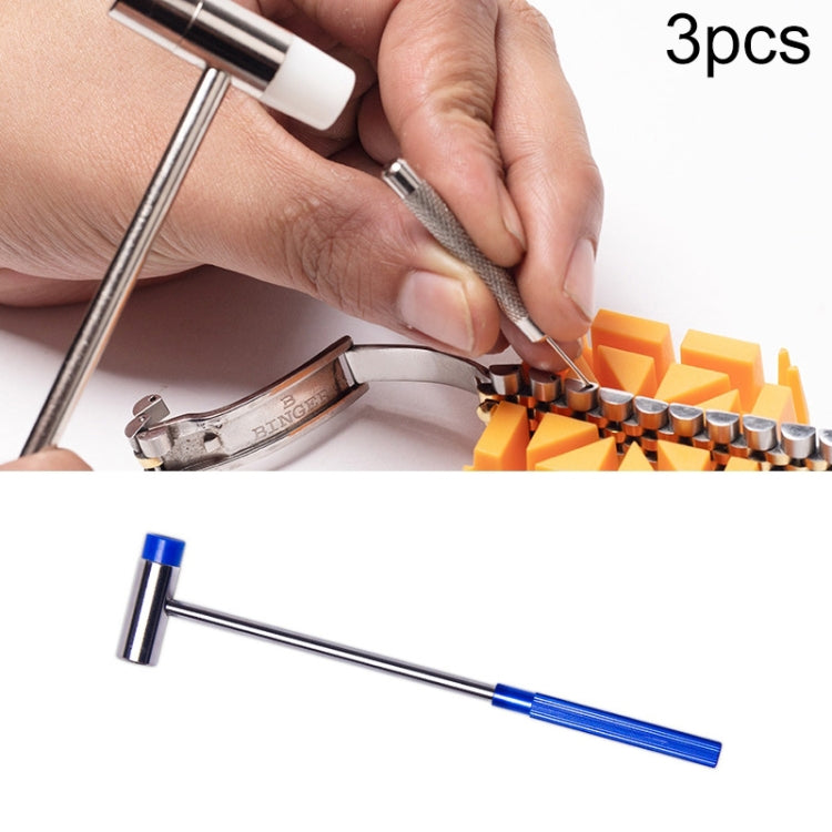 3 PCS Mini Hammer Household Watch Repair Hardware Tools, Style: Reluova