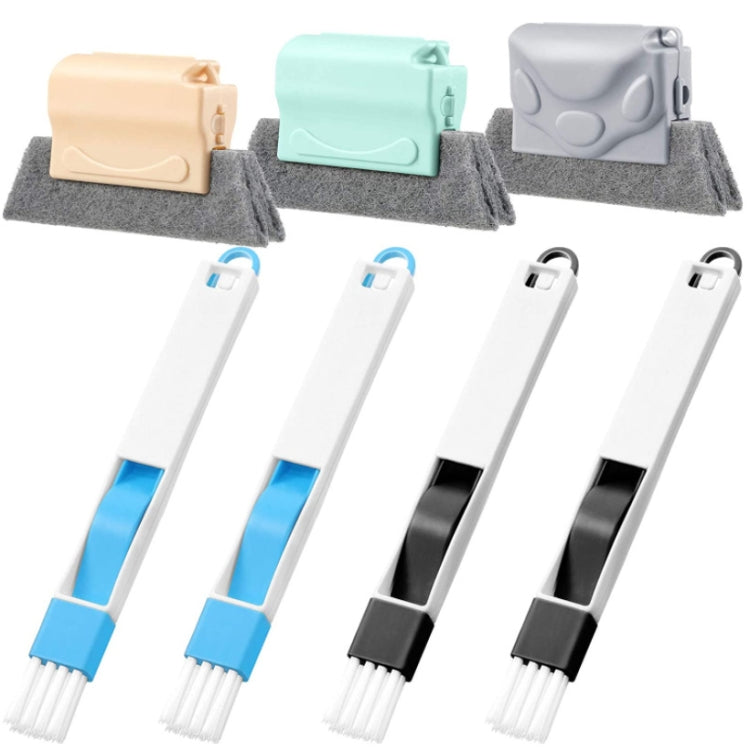 7pcs / Set Groove Window Sill Cleaning Brush