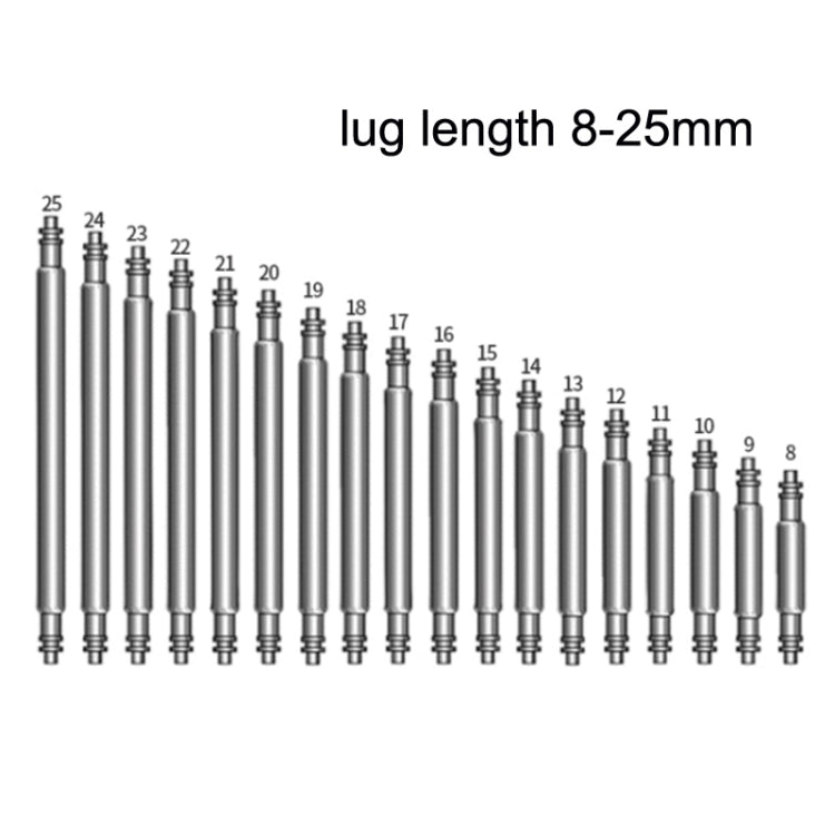 8-25mm Strap Connecting Shaft Stainless Steel Watch Spring Bar