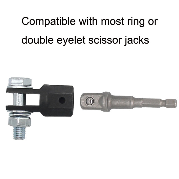 TO-OL007 Car Scissors Jack Adapter + Steel Ball Post