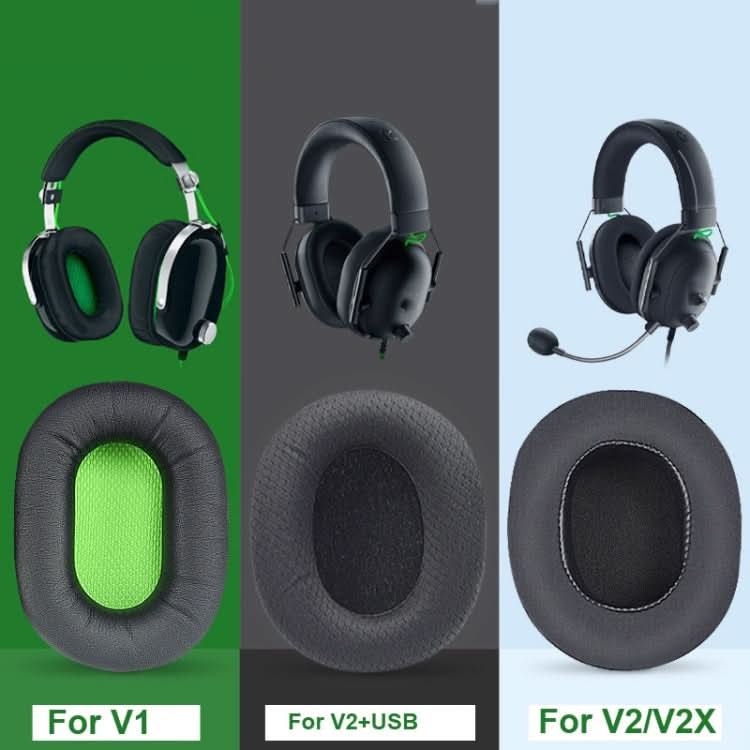 1 Pair Earpads For Razer BlackShark V2 X / V2 USB Headset, Color: Black Gel