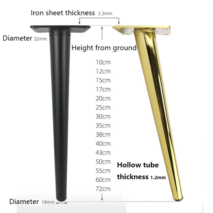 LH-ZT-0001 Cone Round Tube Furniture Support Legs, Style:, Series 1