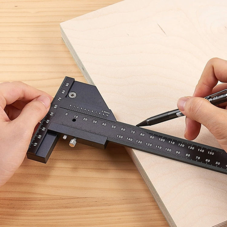 T072 Woodworking Multifunctional Aluminum Alloy Marking Ruler My Store