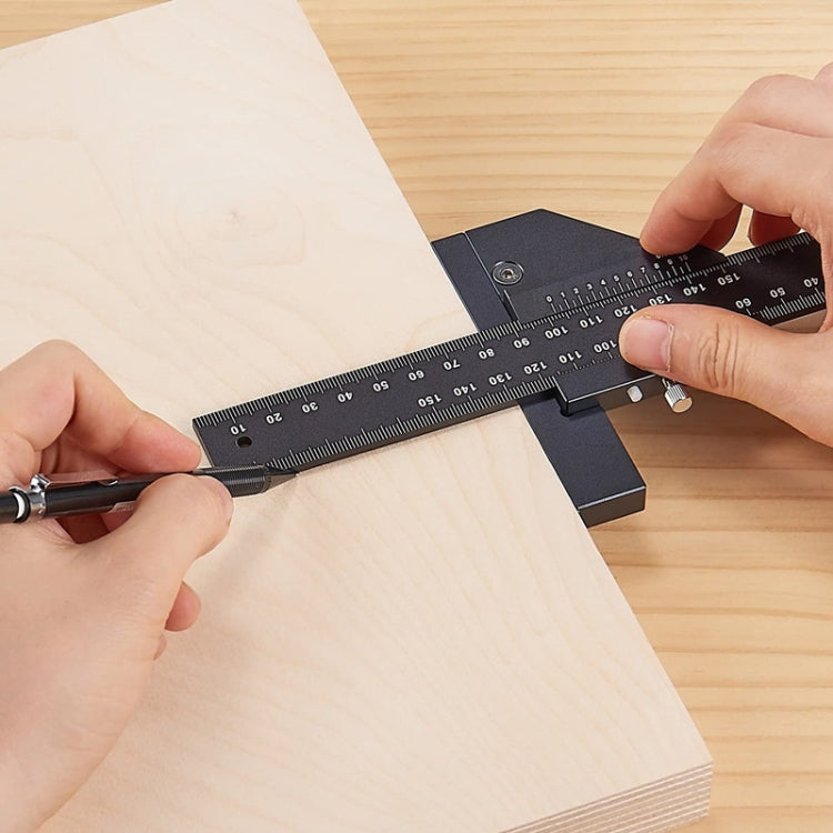 T072 Woodworking Multifunctional Aluminum Alloy Marking Ruler My Store