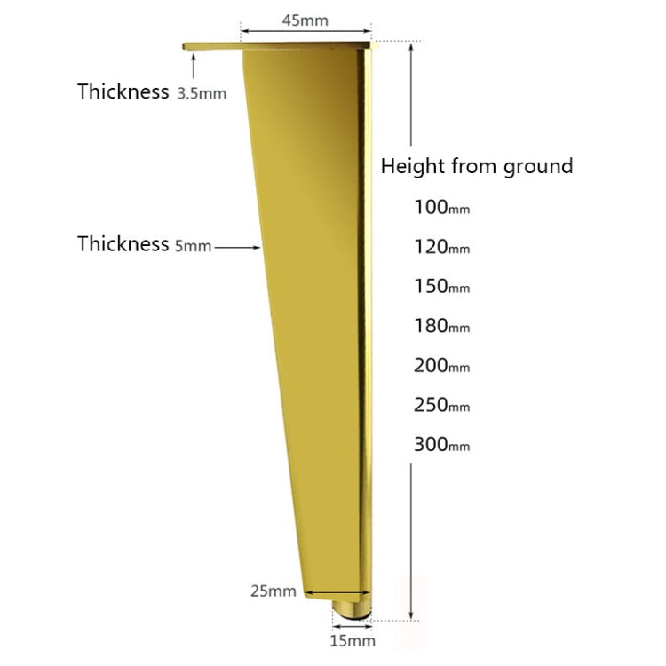 Adjustable All Aluminium Furniture Stand Legs, Height:, Series 2 My Store