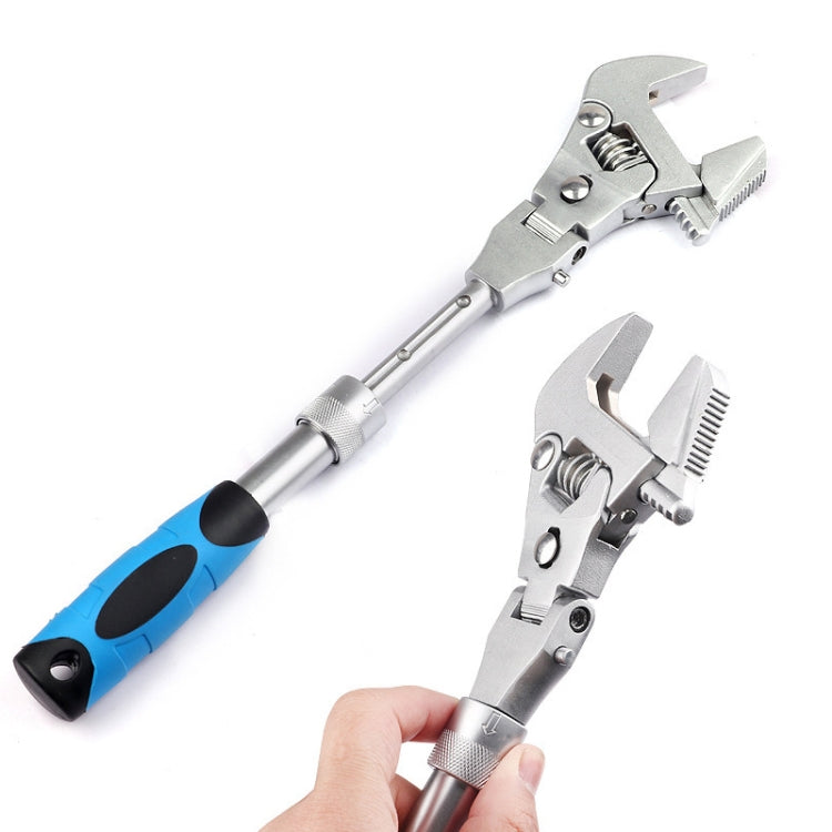 10 Inch Multifunctional Folding Shaking Head Ratchet Wrench Bathroom Wrench