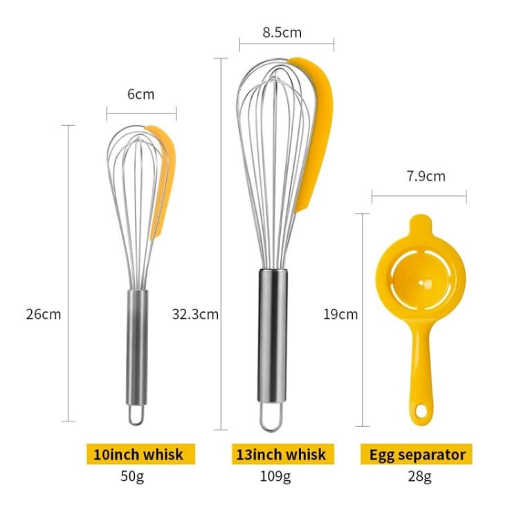 3 in 1 Household Multifunctional Manual Egg Beater Cream Whisk-Reluova