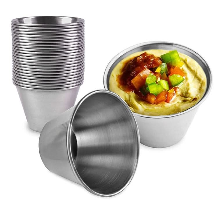 Stainless Steel Tortilla Salad Tomato Sauce Cup, Specification： 304 Small Reluova