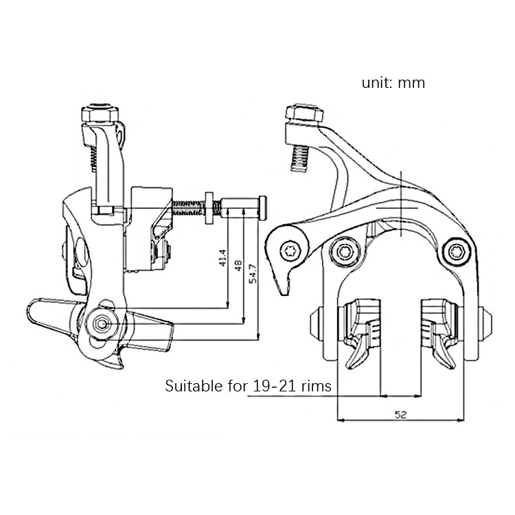 Meroca Bicycle Aluminum Alloy C Brake Reluova