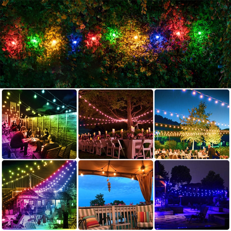 G40 Bulb Bluetooth Smart RGB String Lights Outdoor Decoration, Spec: My Store