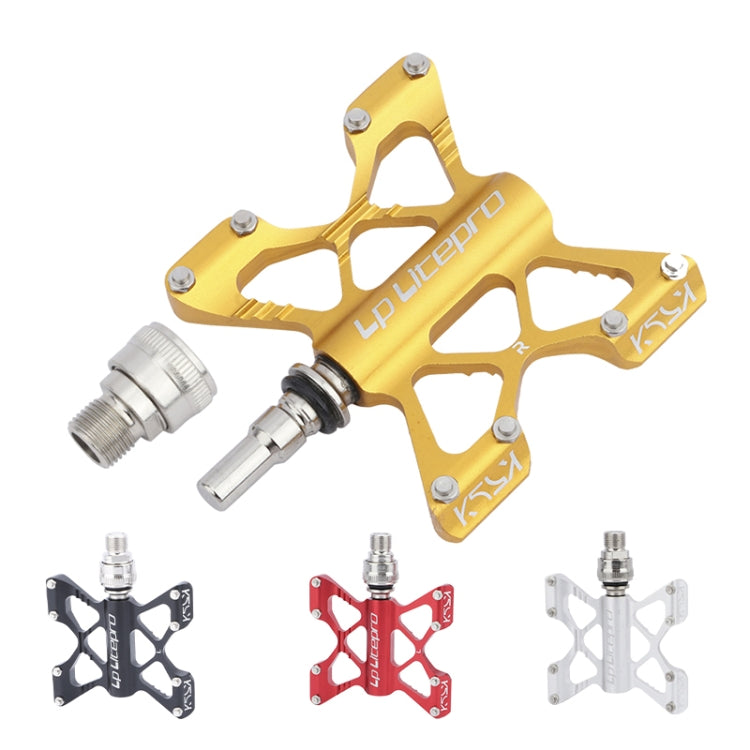 LP LitePro K5 Folding Bkie Aluminum Alloy Bearin Pedals Reluova