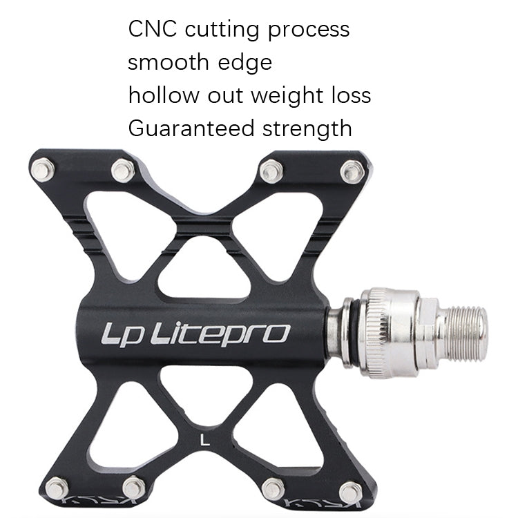 LP LitePro K5 Folding Bkie Aluminum Alloy Bearin Pedals Reluova