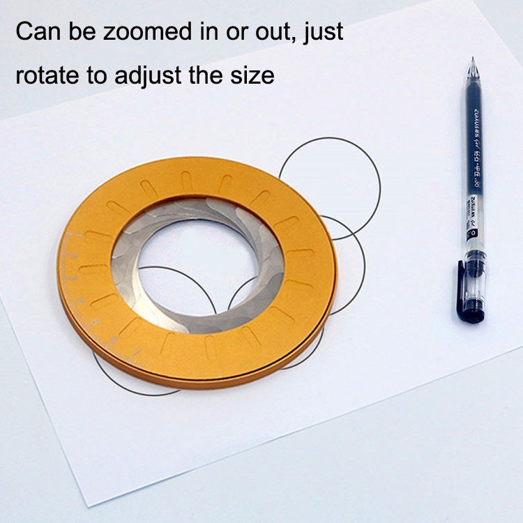 Stainless Steel Rotatable Round Ruler My Store