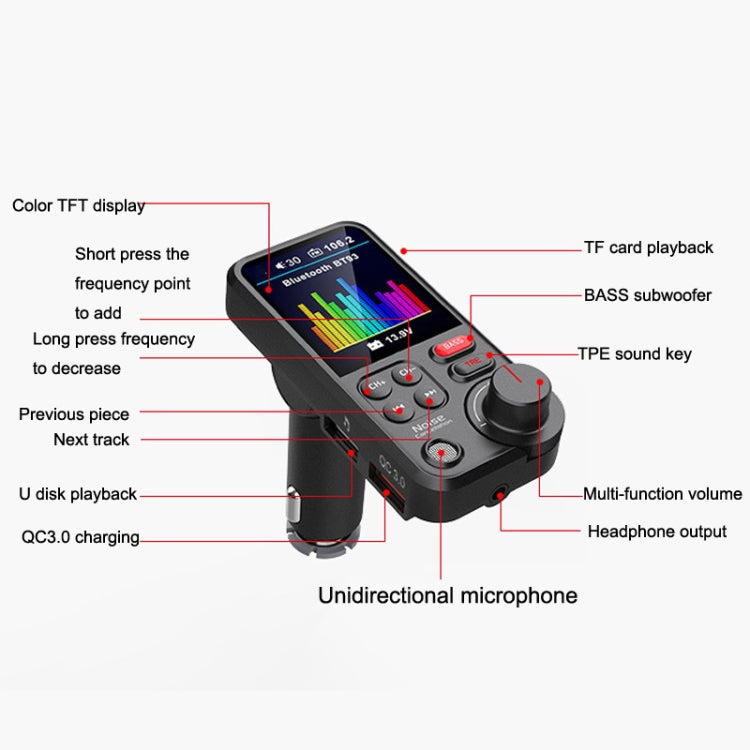 BT93 Color Screen Car MP3 Bluetooth Player ÎҵÄÉ̵ê