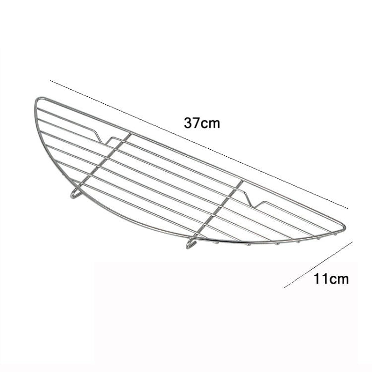 304 Stainless Steel Camping BBQ Frying Pan Steaming Rack, Size:-Reluova