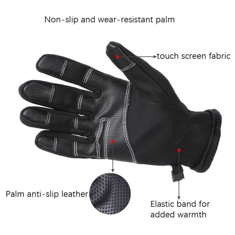 Outdoor Riding Windproof Cold-proof Zipper Gloves Reluova