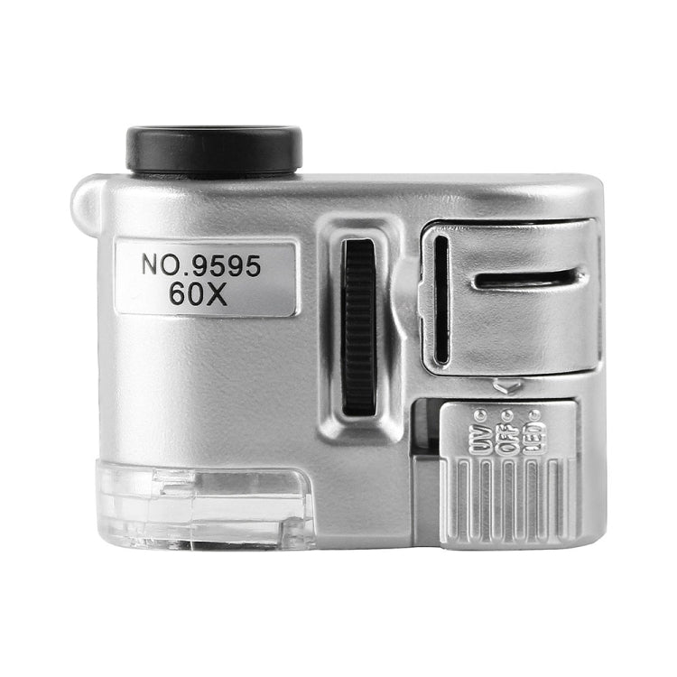 9595 60X LED Light UV Light Mini Microscope Reluova