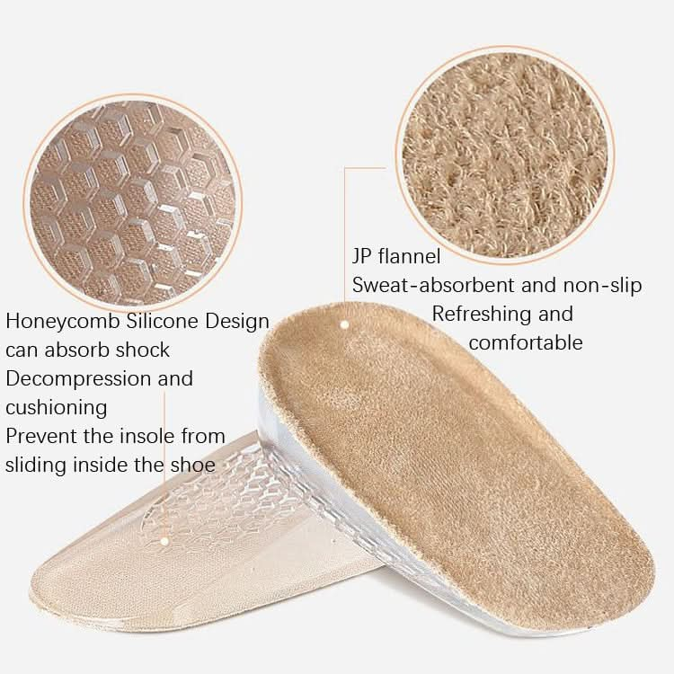 GEL Increasing High Insole Fleece Invisible Increased Pad Reluova