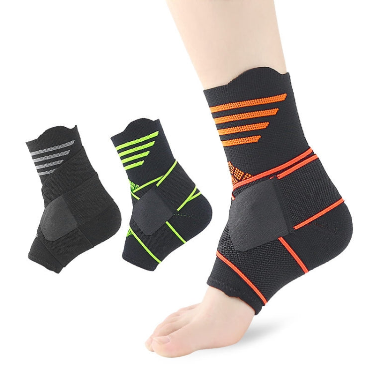 Nylon Sports Compression Striped Bandage Ankle Support Reluova