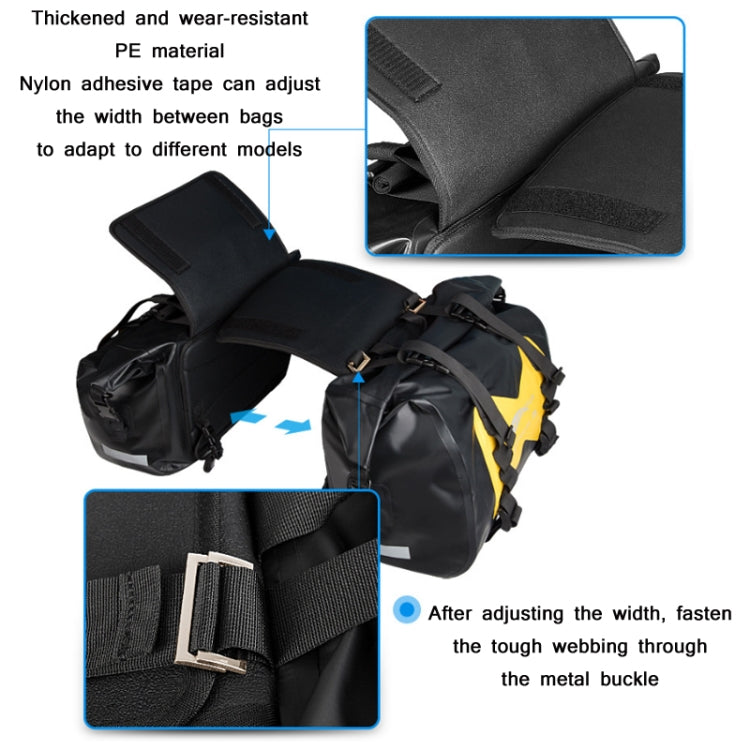 AFISHTOUR FM2021 Large Capacity Waterproof Motorcycle Rear Seat Bag